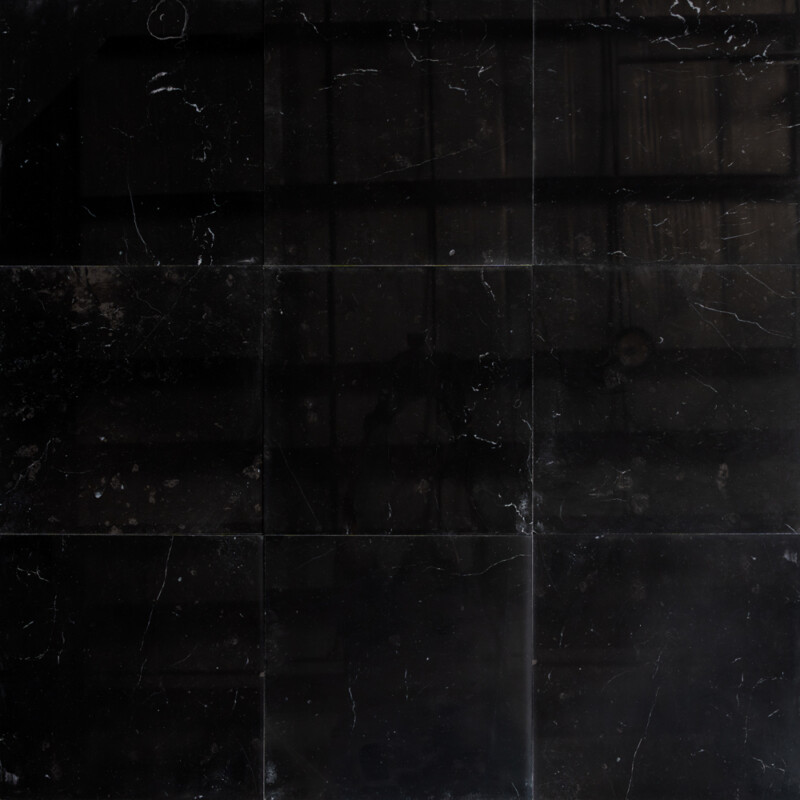 Piastrelle in marmo nero lucido del Belgio 12×12