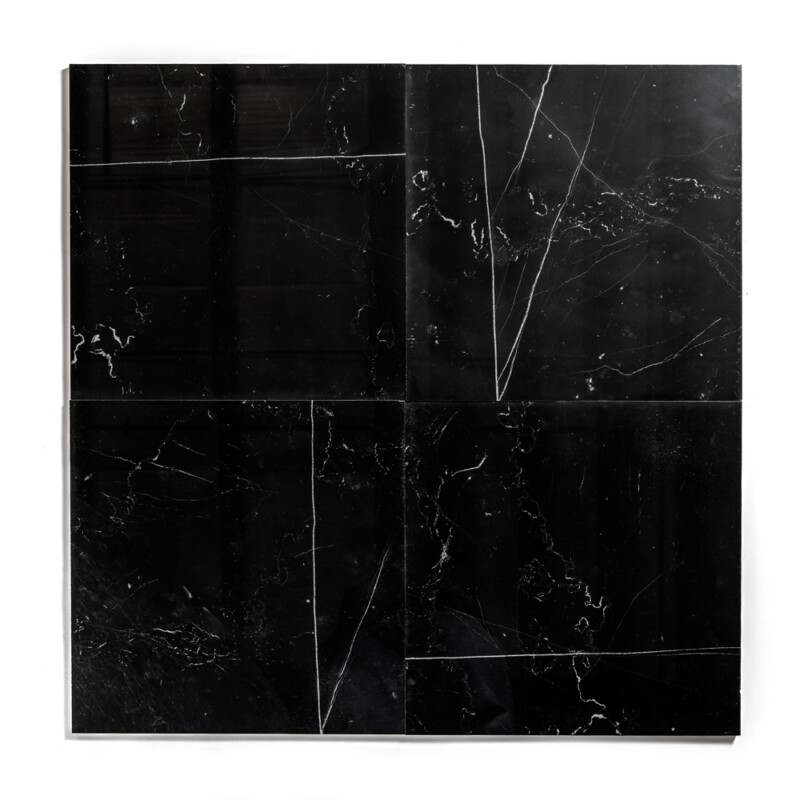 Piastrelle in marmo nero lucido del Belgio 18×18