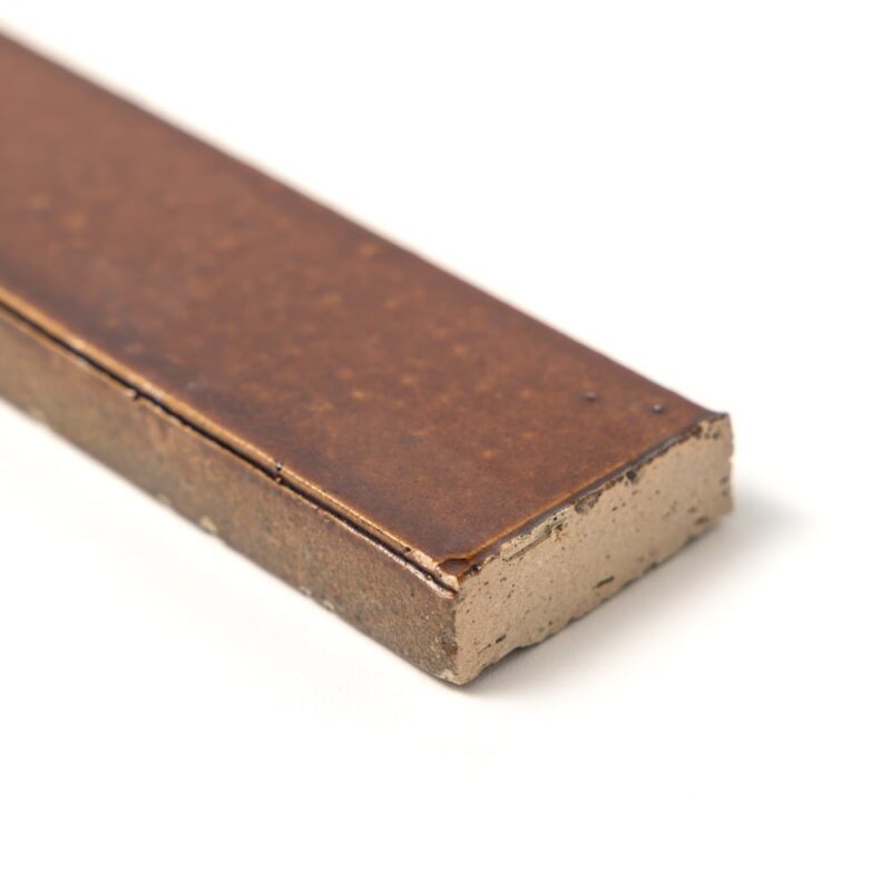 Burnt Caramel Glossy Ceramic Tiles 1 1/2×11 3/8 (TL91521)