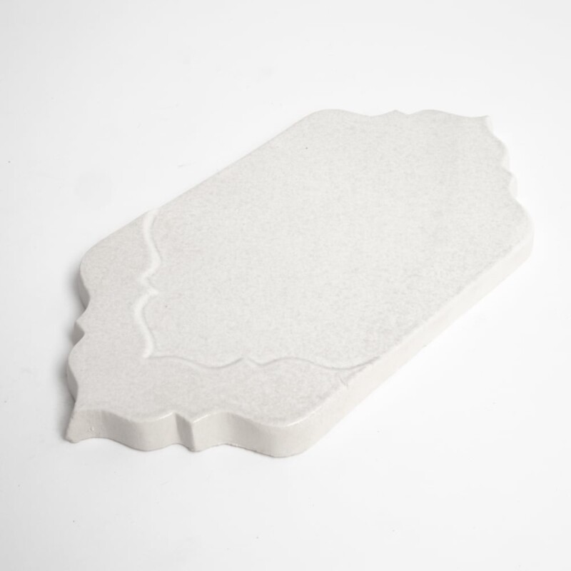 Cloud White Glossy Musa Ceramic Accent Tiles 4×7 1/2