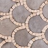 Foussana Honed Scallop Limestone Mosaics 13 6/8×12