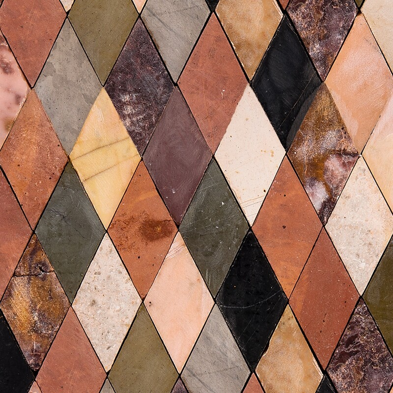 St Tropez Honed Diamonds Limestone Mosaics 8 7/8×9 1/2