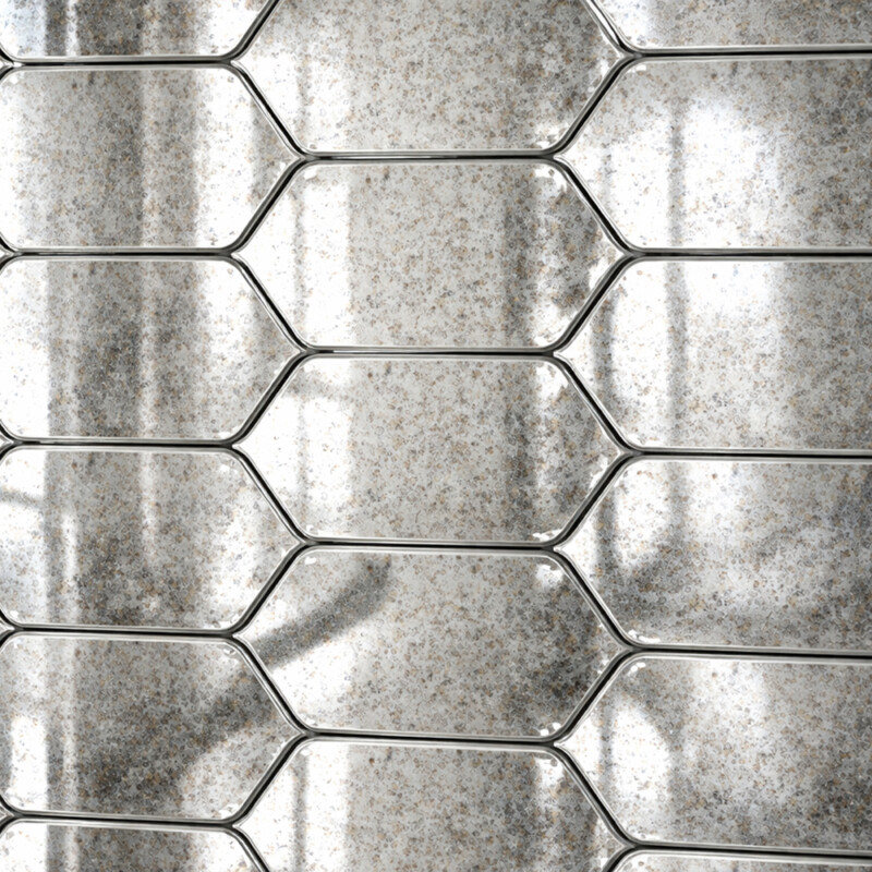 Picket Glossy Glass Mosaics 10×13 1/4