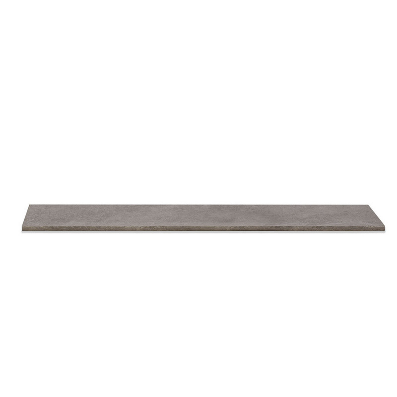 Dark Grey Matte Battiscopa Slate Look Porcelain Moldings 2 3/4×24