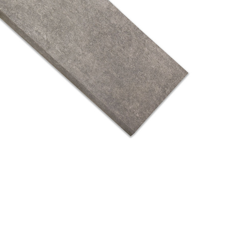Dark Grey Matte Battiscopa Slate Look Porcelain Moldings 2 3/4×24