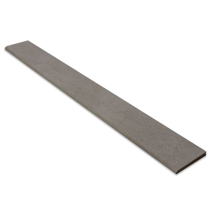 Dark Grey Matte Battiscopa Slate Look Porcelain Moldings 2 3/4×24
