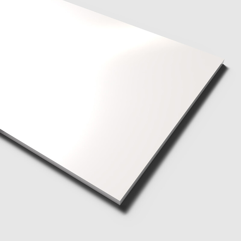 Marginal White Polished Marble Look Porcelain Tiles 12×24