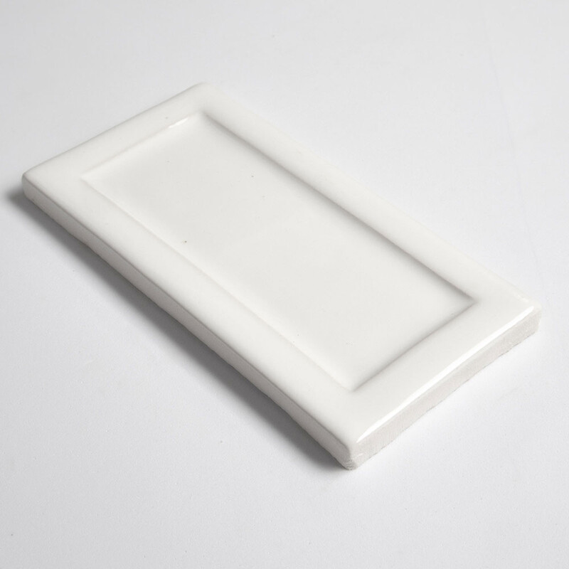 Tulum White Glossy Eren Ceramic Accent Tiles 3×6