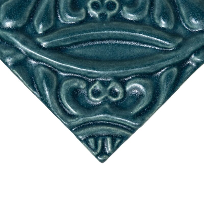 Mar Leather Medallion Ceramic Accent Tiles 6×6 (WST90005)