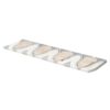 Afyon Grey, Avenza Light, Diana Royal Multi Finish Tulip Marble Border Tiles 4×12 (YNR10013)