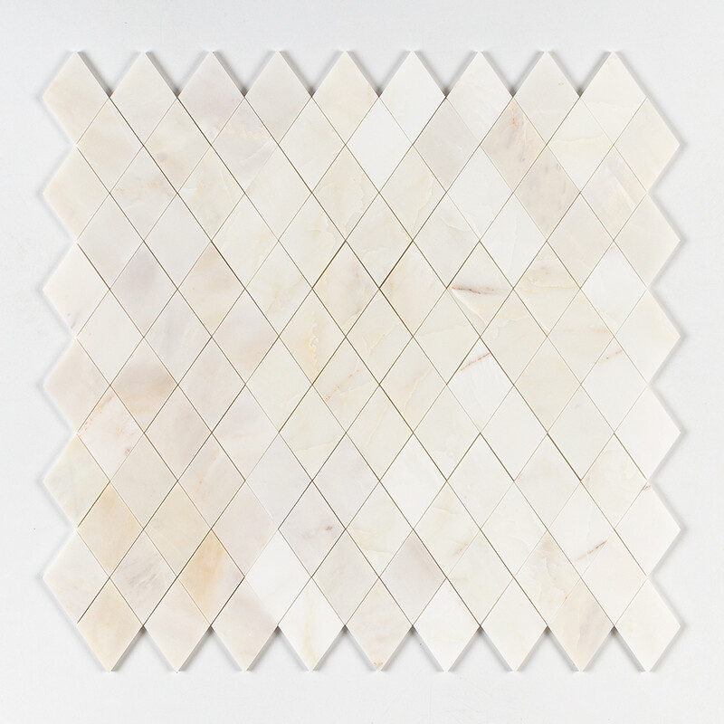 Calacatta Amber Honed Almas Marble Mosaics 9 5/16×10 1/2