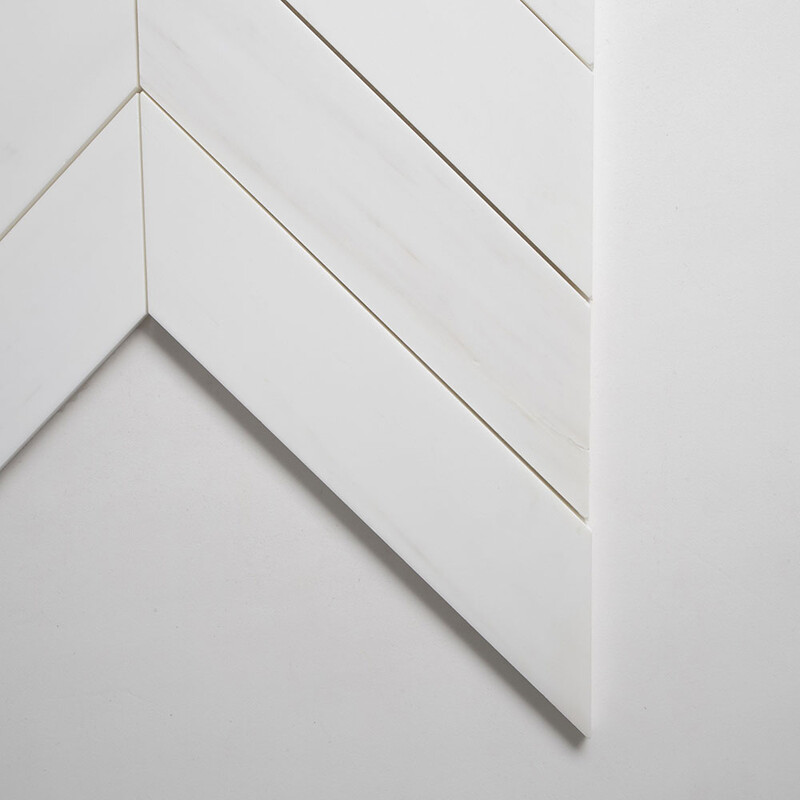 Bianco Dolomitti Honed Bosphorus Marble Mosaics 13 7/16x 13 7/16