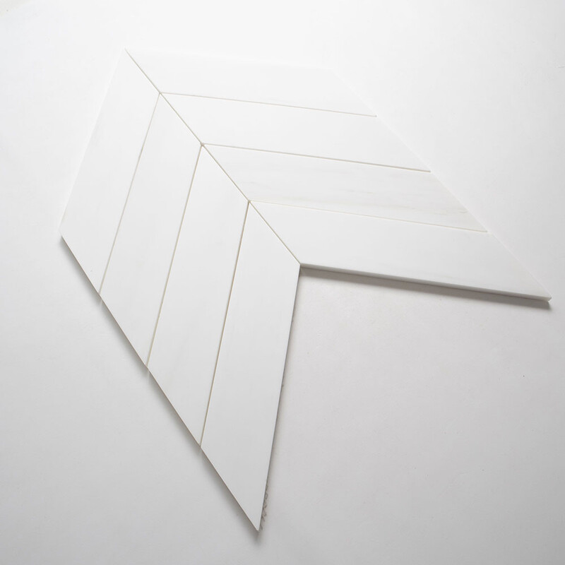 Bianco Dolomitti Honed Bosphorus Marble Mosaics 13 7/16x 13 7/16