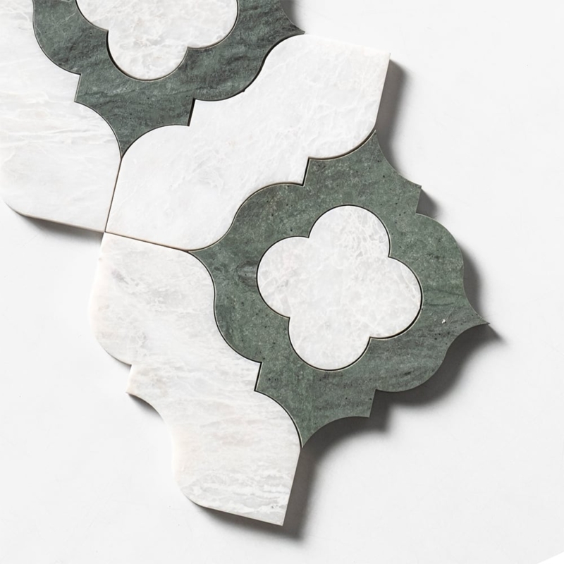 Iceberg, Verde Capri Honed Irene Marble Mosaics 12×12 (YNR10140)