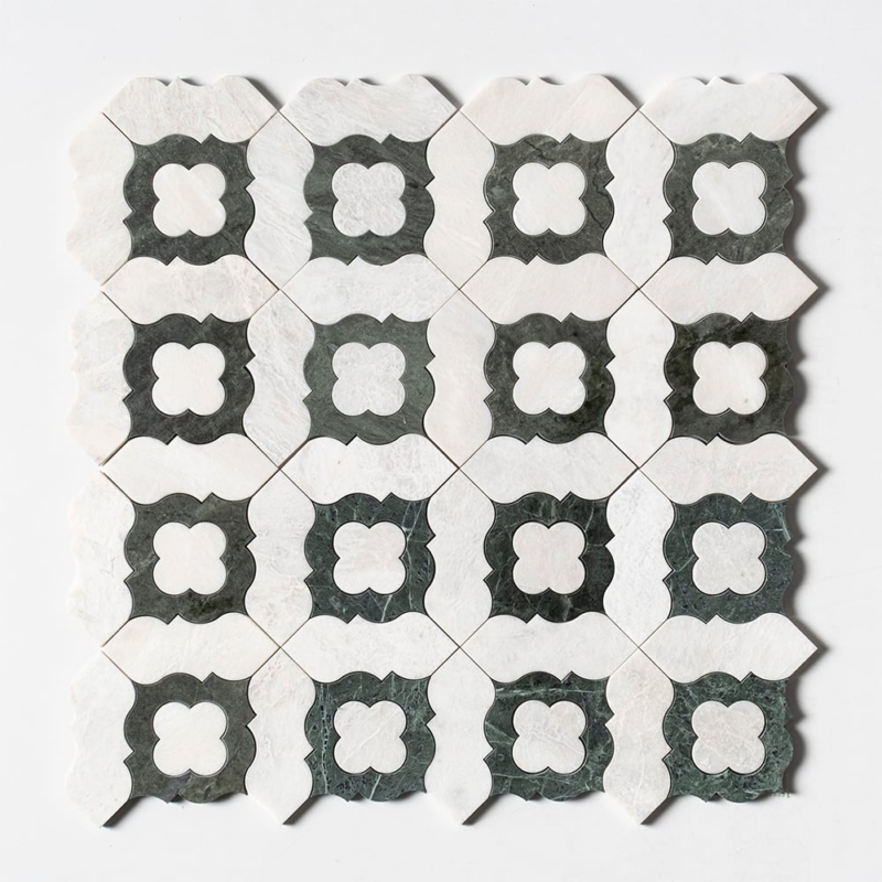 Iceberg, Verde Capri Honed Irene Marble Mosaics 12×12 (YNR10140)