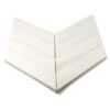 Snow White Honed Bosphorus Marble Mosaics 13 7/16×13 7/16 (YNR10167)
