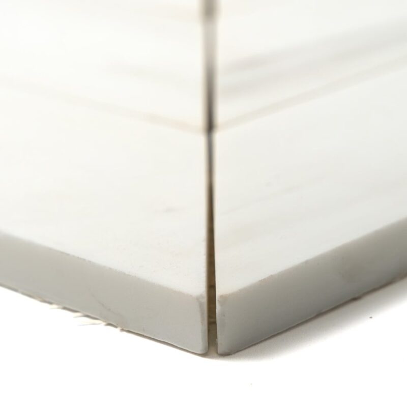 Snow White Honed Bosphorus Marble Mosaics 13 7/16×13 7/16 (YNR10167)