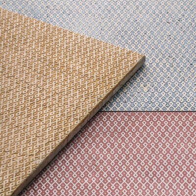 Indigo Ottoman Textile 1 Marble Tile 12×12 (AQF10003)