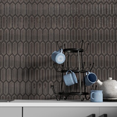 Barn Glossy Reliefed Picket Ceramic Accent Tiles 2×6 (DC00144)