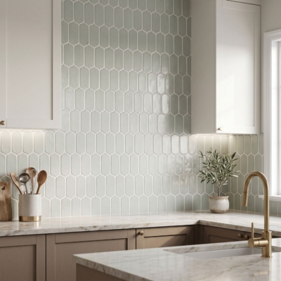 Cold Glossy Tear Field Ceramic Tile 3 5/8×8 (DC00213)