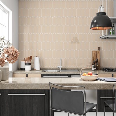 Honey Glossy Tear Field Ceramic Tile 3 5/8×8 (DC00214)