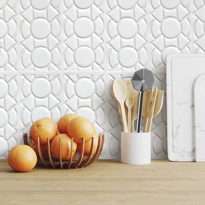Satin Cotton Matte Zaragosa Ceramic Accent Tiles 3×6