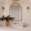 Royal White Glossy Reliefed Picket Ceramic Accent Tiles 2×6 (DC00228)