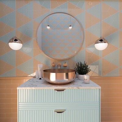 Honey Glossy Diamante Ceramic Tile 6×6 (DC00252) Jules Glossy Diamante Ceramic Tile 6×6 (DC00254)