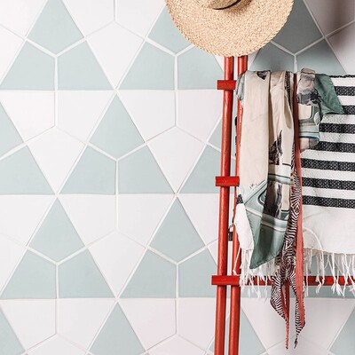 Jules Glossy Diamante Ceramic Tile 6×6 (DC00254) Satin Cotton Matte Diamante Ceramic Tile 6×6 (DC00255)