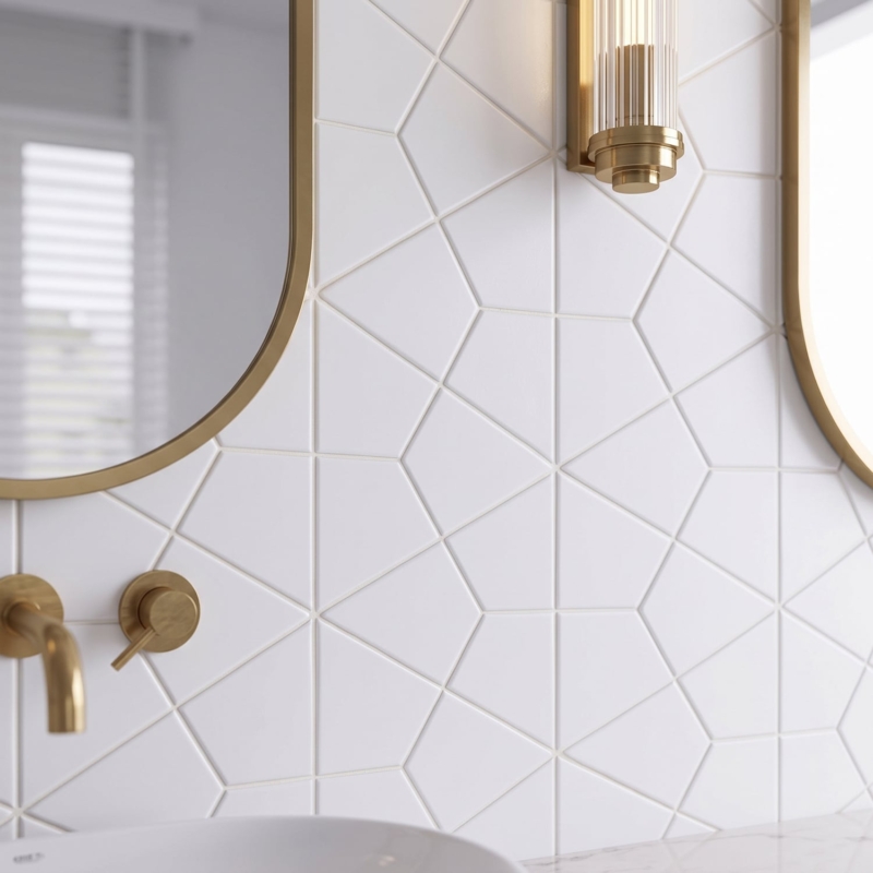 Satin Cotton Matte Diamante Ceramic Tile 6×6 (DC00255)