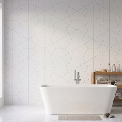 Satin Cotton Matte Diamante Ceramic Tile 6×6 (DC00255)