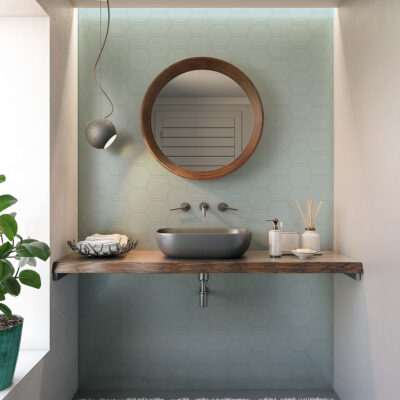 Jules Glossy Hexagon 5 Ceramic Tile 5 (DC00260)