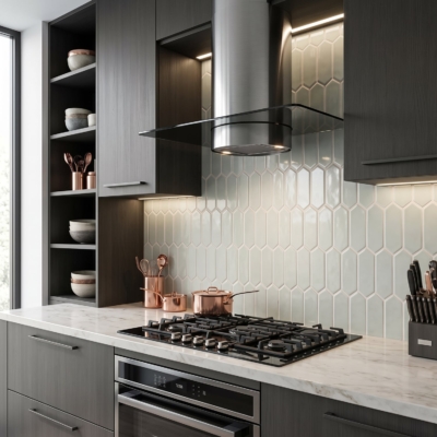 Cold Glossy Picket Ceramic Tile 3×6 (DC00262)