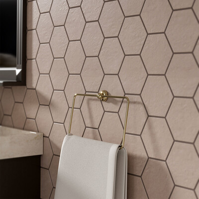 Dunes Matte Hexagon 5 Glazed Terracotta Tile 5×5 (DC00423)