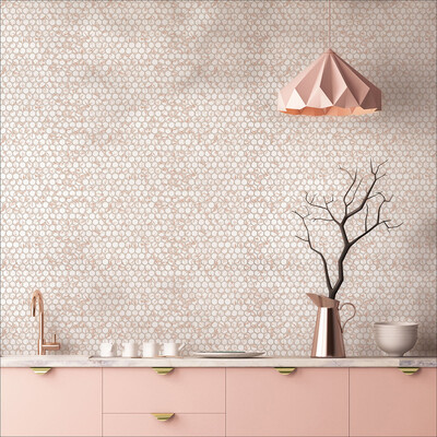 Sabbia Matte Round Recycle Glass Mosaic 12 13/16×20 1/4 (GT00306)