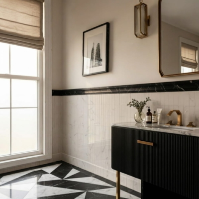 Black Honed Andorra Marble Moldings 2×12 (ML00519)