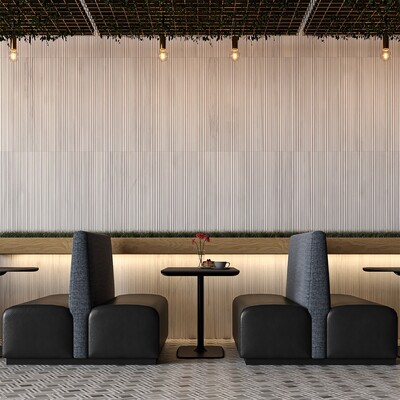 Bianco Dolomiti Honed Thin Fluted Marble Tile 18×36 (ML01046)