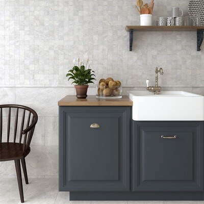 Avalanche Honed 2×2 Marble Mosaic 12×12 (MS02687)