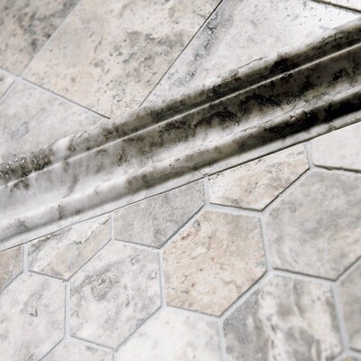 Silverado Honed Filled Hexagon Travertine Mosaic 10 3/8×12 (MS00734)