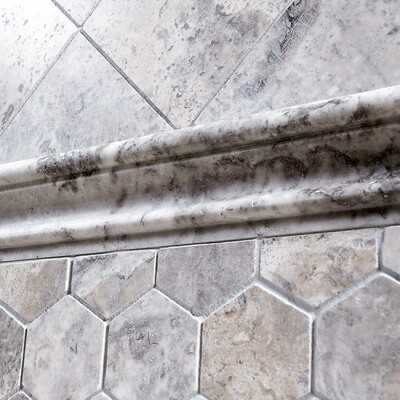 Silverado Honed Filled Hexagon Travertine Mosaic 10 3/8×12 (MS00734)