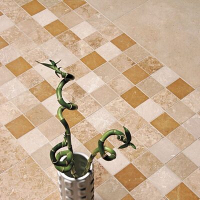 Canyon Honed Filled Travertine Tile 12×12 (TL13851) Canyon Honed Filled Travertine Tile 2 3/4×5 1/2 (TL14318)