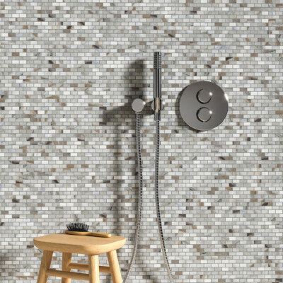 Verona Polished 5/8×1 1/4 Marble Mosaic 12×12 (MS00802)