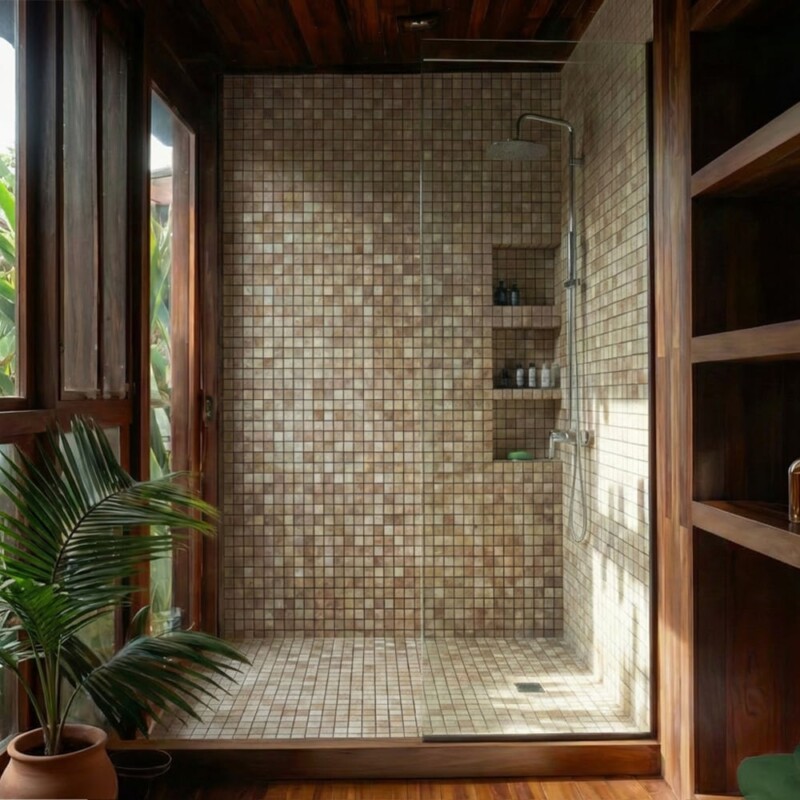 Diana Royal Polished 5/8×5/8 Marble Mosaics 12×12