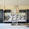 Black White Grey Polished Subway On Mesh 2 3/4×5 1/2 Marble Mosaics 8 1/2×16 3/4 (MS01182)