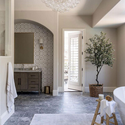 Snow White, Avenza Multi Finish Classic Lattice Marble Mosaic 14 3/4×14 3/4 (MS01497)