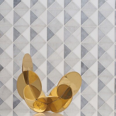 Snow White, Allure, Glacier Multi Finish Devon Marble Mosaic 12 1/2×12 1/2 (MS01500)
