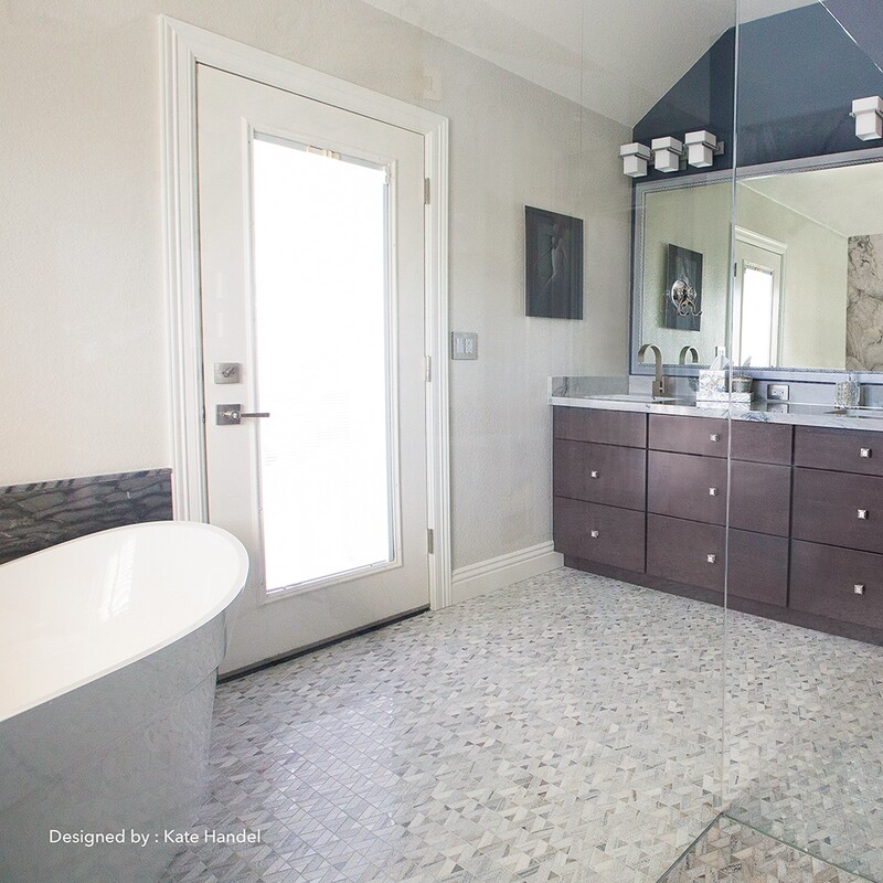 Skyline Multi Finish Monte Marble Mosaics 12 3/8×12 3/8