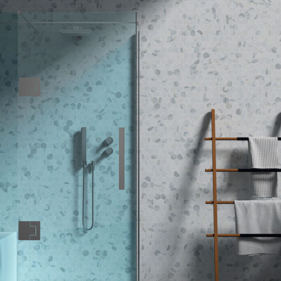 Calacatta Gold Royal Polished Hexagon Marble Mosaic 10 3/8×12 (MS01856)