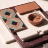 Kırmızı Bordo Honlu Mermer Karolar 12×24