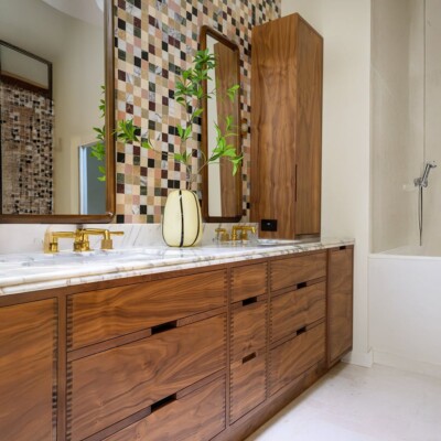 Blend Honed San Tropez Marble Mosaics 12×12 (MS02197) Room Scene Image